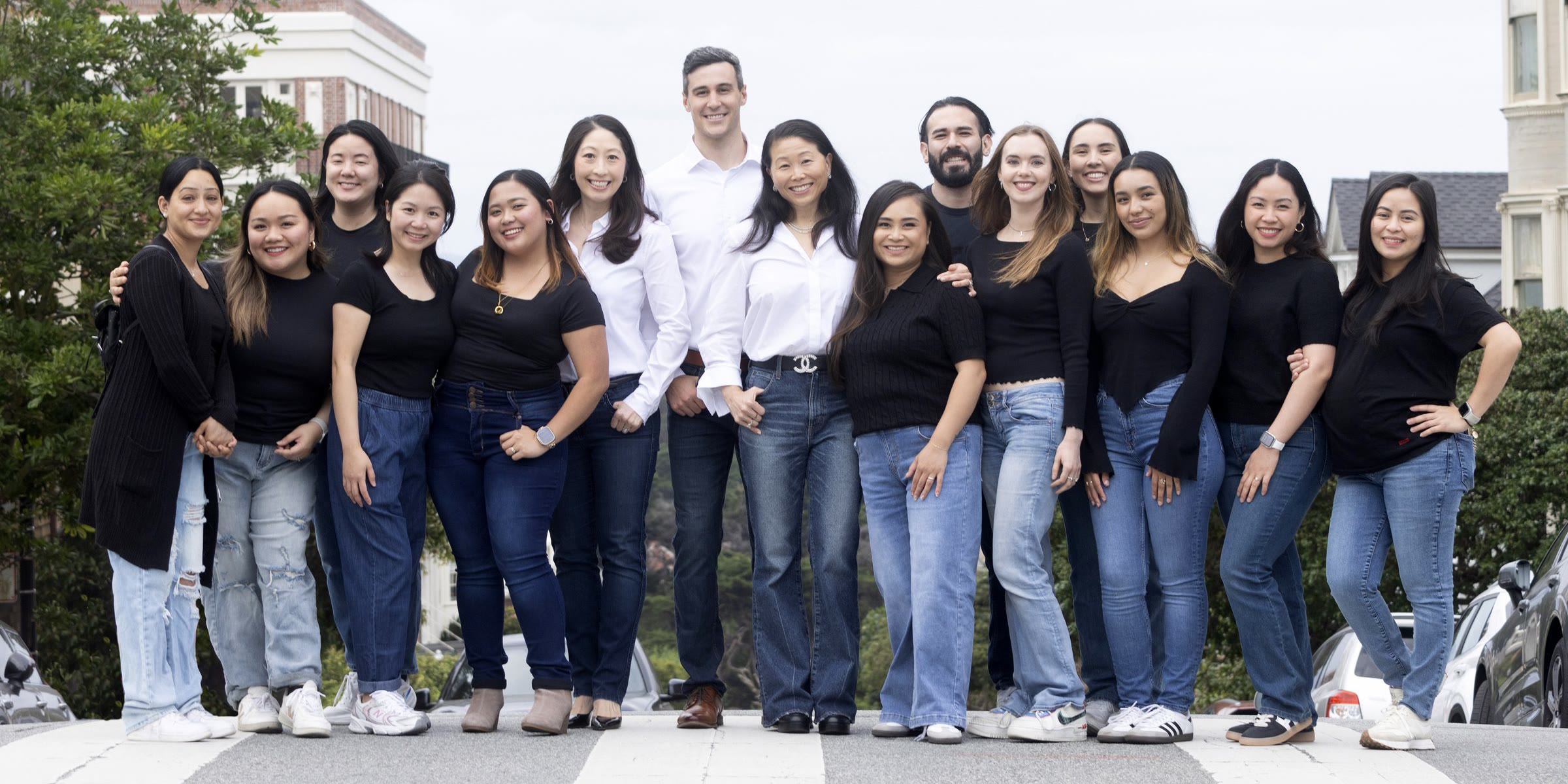 The Bella Smile team together outdoors in San Francisco